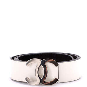 Chanel Wide CC Reversible Belt Leather